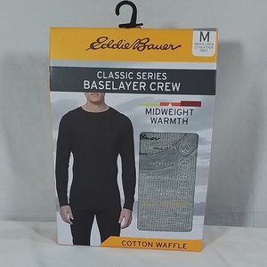 Men's Eddie Bauer Classic Series Baselayer Crew - Light Grey - Various Szs- NIB